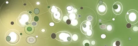 Olive green website banner with floating glowing bubbles in seamless loop Stock Footage 340274647