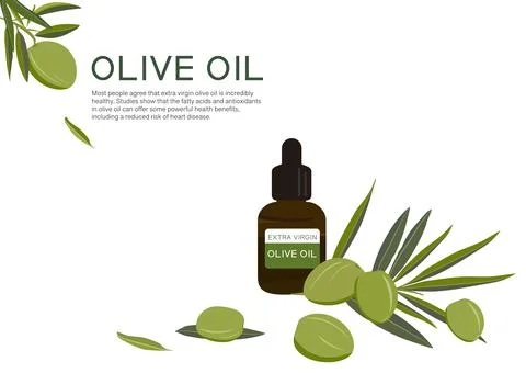 Olive herb vector isolated on white background ep03 Stock Illustration