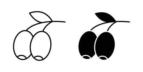 Olive icon Illustration designs pack for Web Stock Illustration