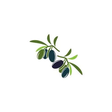 Olive icon vector illustration design template Stockillustratie