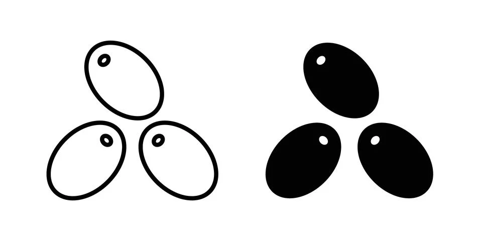 Olive icon vector, symbol, logo illustrations Stock Illustration