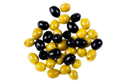 Olive isolated on white Stock Photos