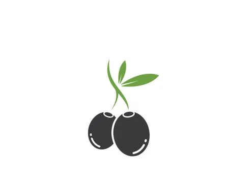 Olive logo icon vector illustration Stock Illustration