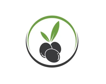 Olive logo icon vector illustration Stock Illustration
