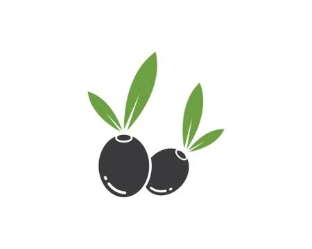 Olive logo icon vector illustration Stock Illustration