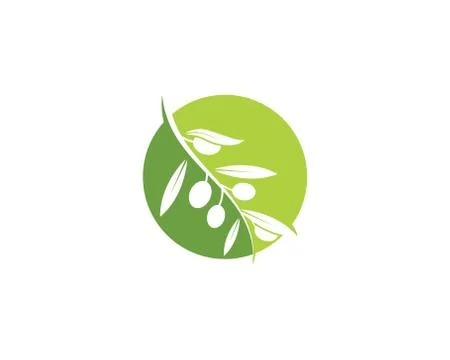 Olive logo icon vector illustration Stock Illustration