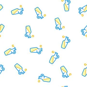 Olive oil add vector seamless pattern Illustrazione stock