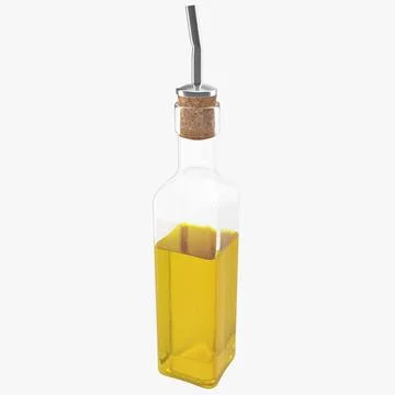 Olive Oil Bottle 3D Model