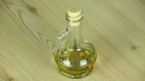 Olive oil in the bottle Stock Footage 51305990