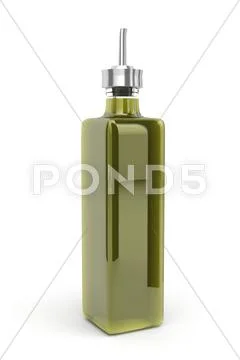 Olive oil bottle Stock Illustration