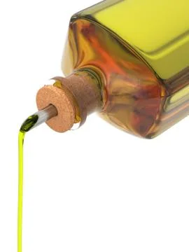 Olive oil bottle Stock Illustration