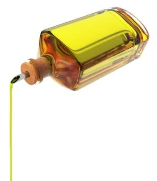 Olive oil bottle Stock Illustration