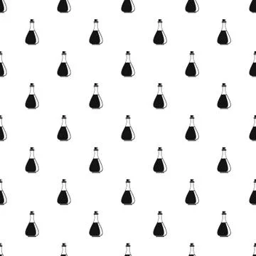 Olive oil bottle pattern seamless vector Stockillustratie