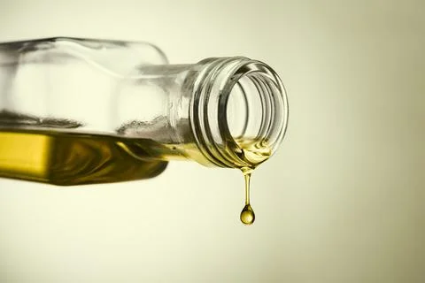 Olive oil bottle Stock Photos