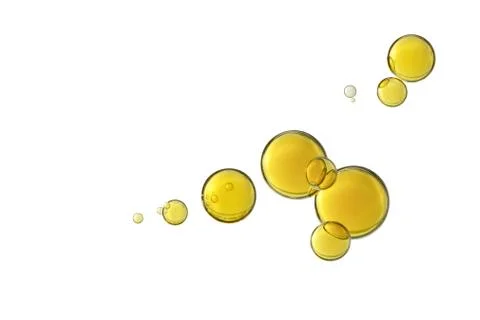 Olive oil bubbles 스톡 사진