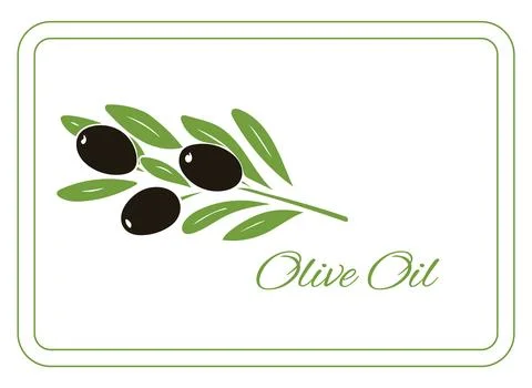Olive Oil card Stock Illustration