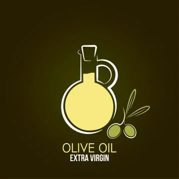 Olive oil design background Illustrazione stock