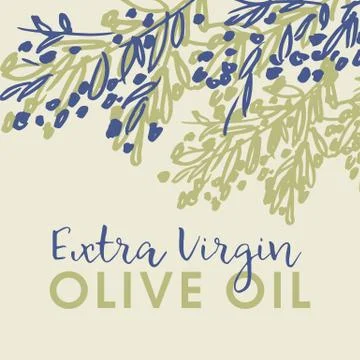 Olive oil flat vector banner concept Illustrazione stock