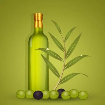Olive oil Stock Illustration