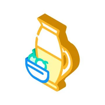 Olive oil isometric icon vector illustration Stock Illustration