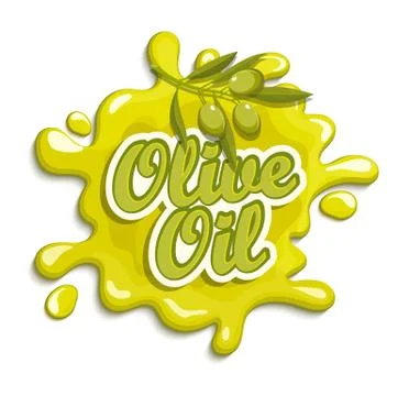 Olive oil label. Stock Illustration