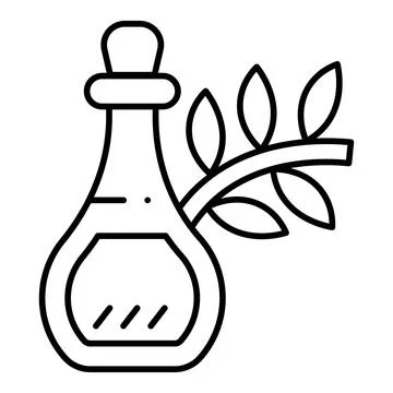 Olive Oil Line Icon Stock Illustration