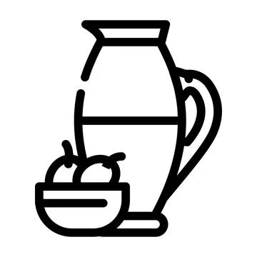 Olive oil line icon vector illustration Stock Illustration