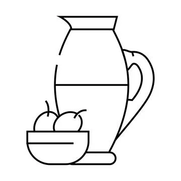 Olive oil line icon vector illustration Stock Illustration