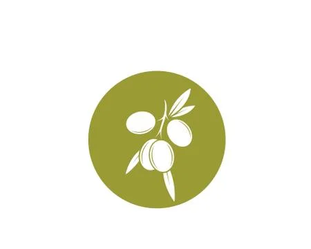 Olive oil logo template vector Stock Illustration
