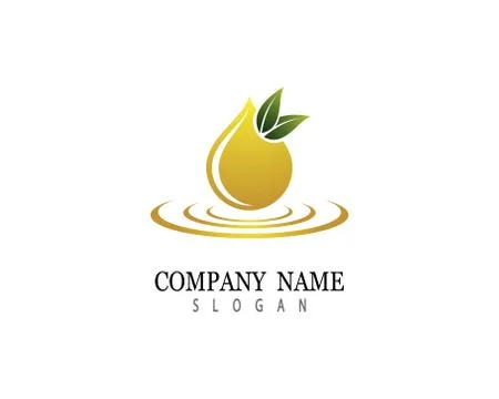 Olive oil logo vector icon Stock Illustration