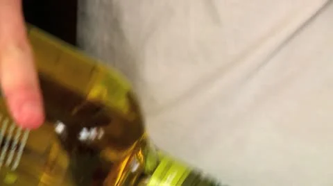 Olive Oil on a Salad Stock Footage 10902982