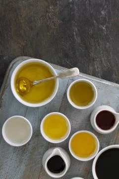 Olive oil selection Stock Photos