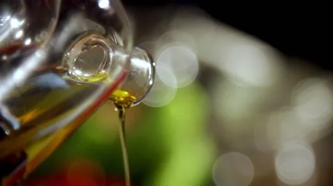 Olive oil in slow motion Stock Footage 67866635