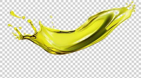 Olive oil splash element Stock Illustration