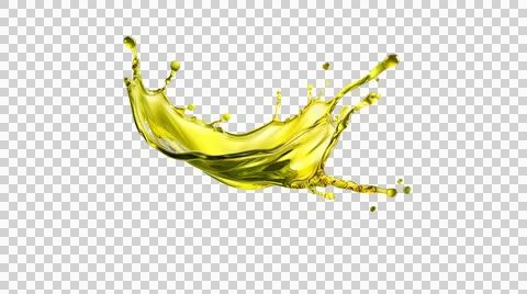 Olive oil splash element Stock Illustration
