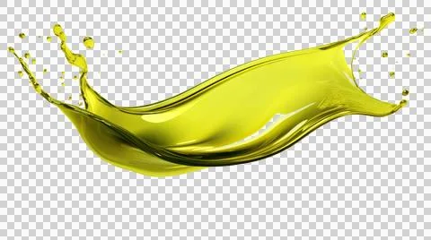 Olive oil splash element Stock Illustration