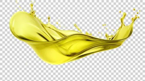 Olive oil splash element Stock Illustration