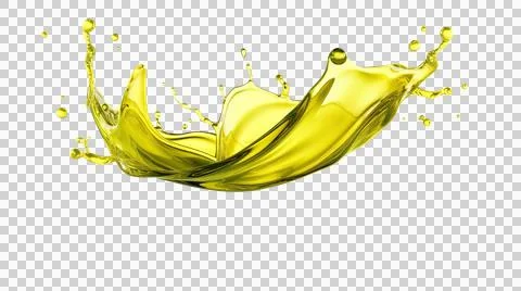 Olive oil splash element Stock Illustration
