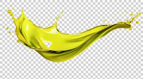 Olive oil splash element Stock Illustration
