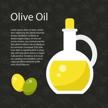 Olive Oil Template Stock Illustration