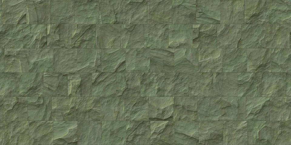 Olive Seamless Stone Cladding Texture Stock Illustration