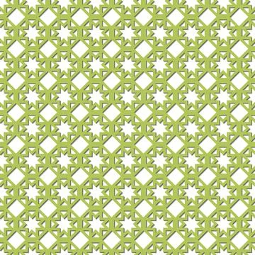 Olive seamless wallpaper, vector Islam Muslim pattern Stock Illustration