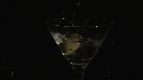 Olive Splash Stock Footage 47493569