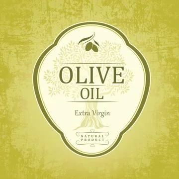 Olive tree. Olive oil. Stock Illustration