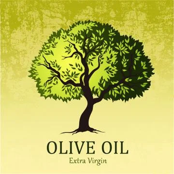Olive tree. Olive oil. Stock Illustration