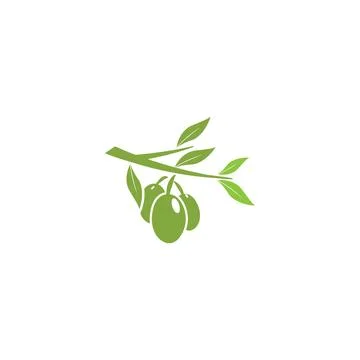 Olive tree vector illustration Illustrazione stock