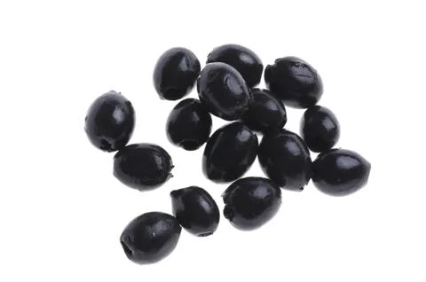 Olive on white Stock Photos