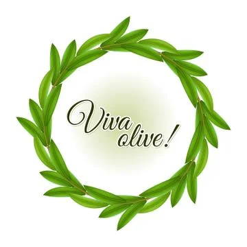 Olive wreath Stock Illustration