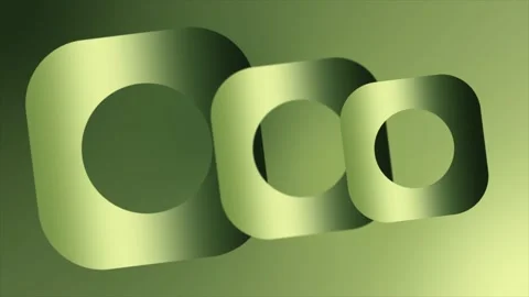 Olivegreen Gradient color rotating square background Stock Footage 222031108