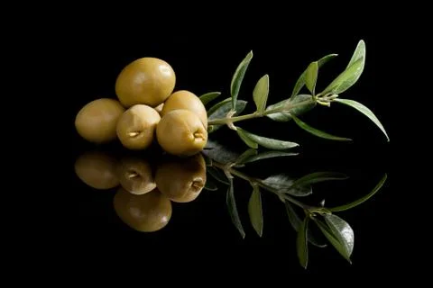 Olives background. Stock Photos